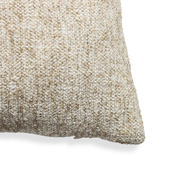 TOV Furniture Poh 20" Boucle Square Throw Pillow - Soft, Sculptural Accent for Modern and Classic Interiors Washed Beige / Pillow Cover Only TOV-C18802-COVER