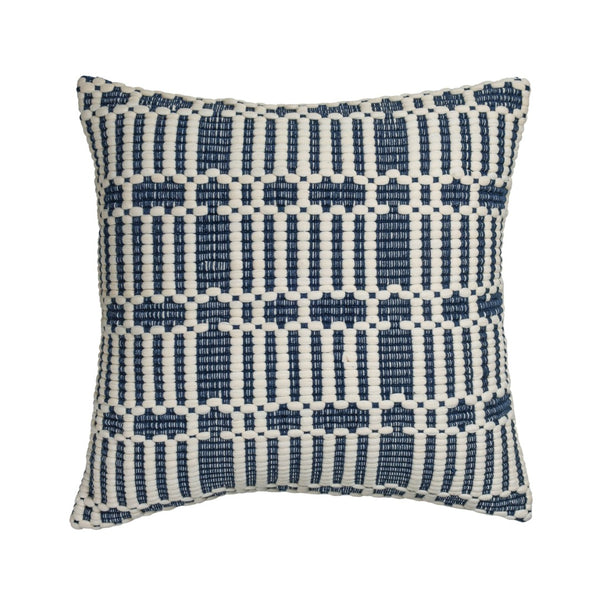 TOV Furniture Maresh 20" Woven Throw Pillow - Stylish Cotton Accent for Cozy Homes, Versatile & Soft Comfort Ocean / Pillow Cover Only TOV-C18845-COVER