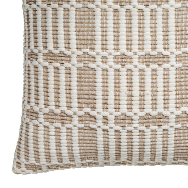 TOV Furniture Maresh 20" Woven Throw Pillow - Stylish Cotton Accent for Cozy Homes, Versatile & Soft Comfort Cloud / Pillow Cover Only TOV-C18846-COVER
