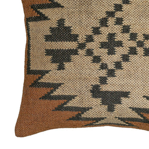 TOV Furniture Terra 20" Square Kilim Throw Pillow - Handcrafted Jute & Wool Accent for Cozy, Stylish Living Spaces Mesa / With Insert TOV-C18847