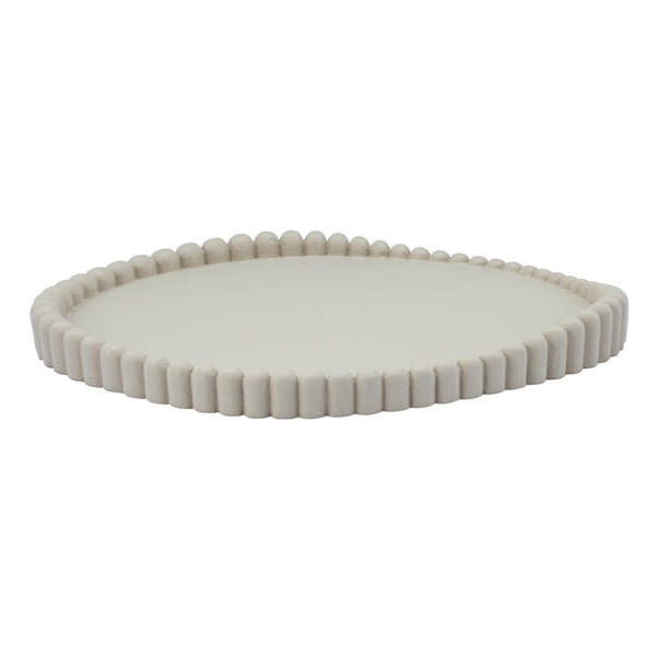 TOV Furniture Alna Catchall Tray - Handmade Concrete Organizer with Sculptural Design for Stylish Home Decor TOV-C18863