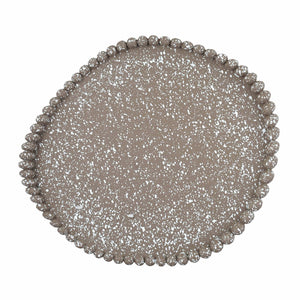 TOV Furniture Alna Sculptural Speckled Catchall Tray – Handcrafted Concrete Decor for Keys, Jewelry & More Taupe TOV-C18865