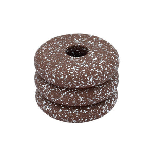 TOV Furniture Gabby Speckled Stacked Candleholder - Handmade Concrete Accent for Modern & Rustic Home Decor Rust TOV-C18871