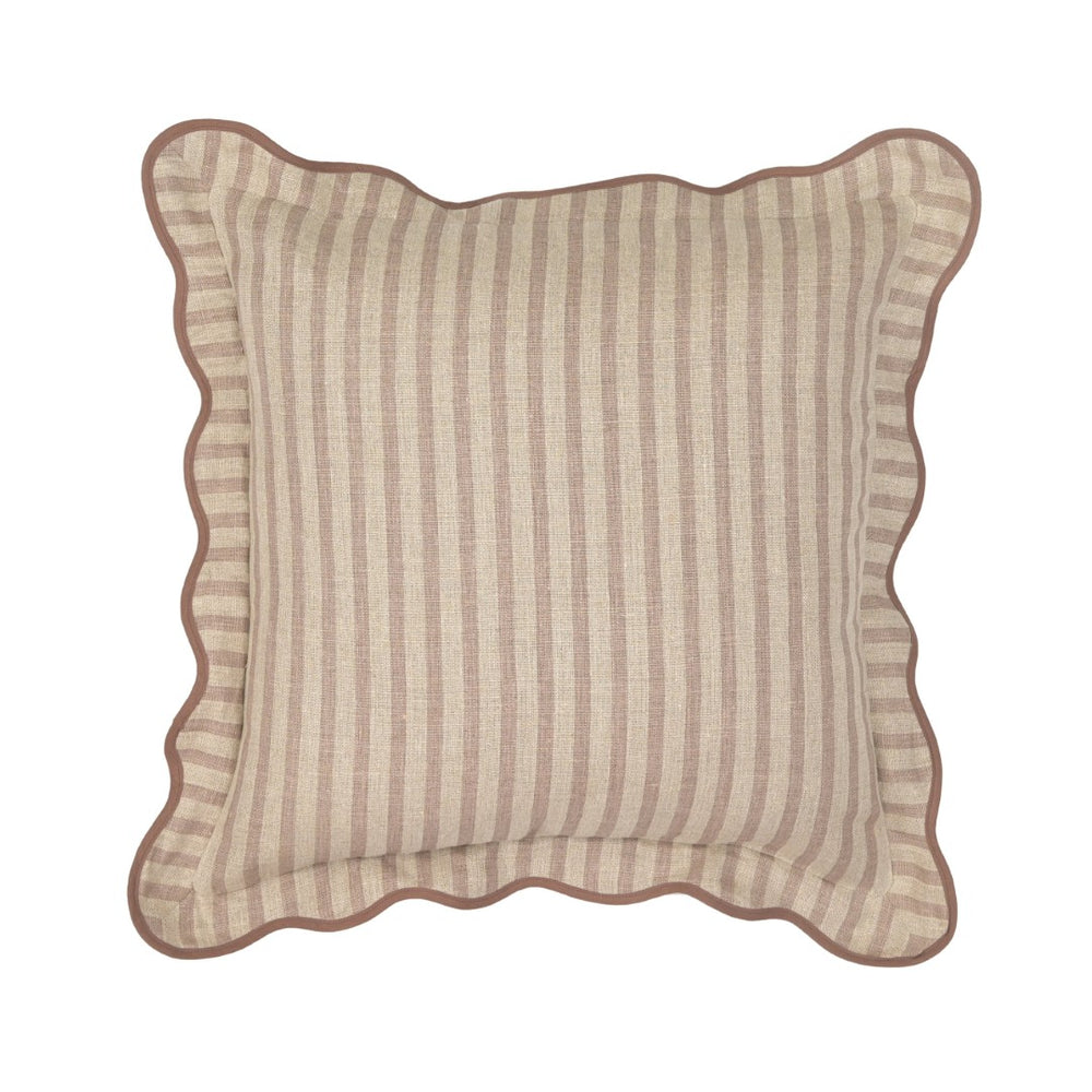 TOV Furniture Striped 20" Linen Throw Pillow - Handcrafted Accent with Soft Cotton-Linen Blend and Unique Charm TOV-C18888