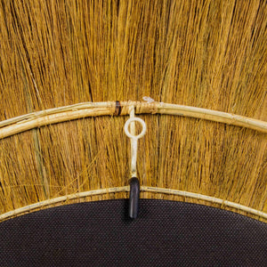 TOV Furniture Mettu 51" Handcrafted Natural Grass Round Wall Mirror - Unique Bohemian Accent for Any Room TOV-C21004
