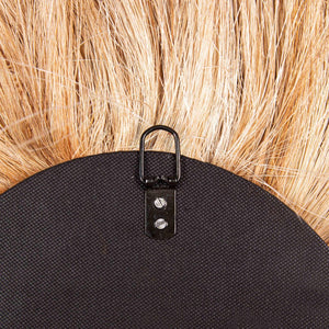 TOV Furniture Tribal 25.6"x35.4" Handcrafted Abaca Grass Oval Wall Mirror – Elegant Natural Décor for Any Space TOV-C21005