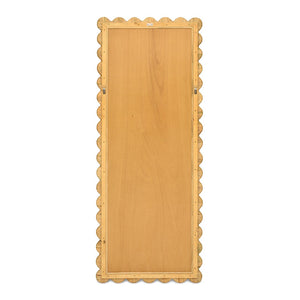 TOV Furniture Bama Coastal-Inspired 29.1" x 75" Handcrafted Natural Rattan Wall Mirror for Brightening Spaces TOV-C21048