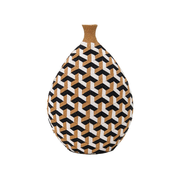 TOV Furniture Jahia Cubism Decorative Vase - Handcrafted Geometric Accent for Modern Interiors & Minimalist Style TOV-C54312