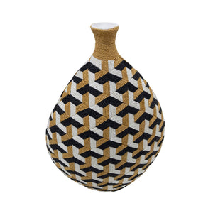 TOV Furniture Jahia Cubism Decorative Vase - Handcrafted Geometric Accent for Modern Interiors & Minimalist Style TOV-C54312