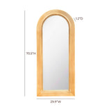 Tanya Natural Rattan 70" Floor Mirror TOV-C54314 TOV Furniture