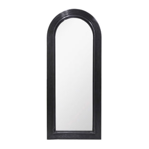 Tanya Black Rattan 70" Floor Mirror TOV-C54315 TOV Furniture