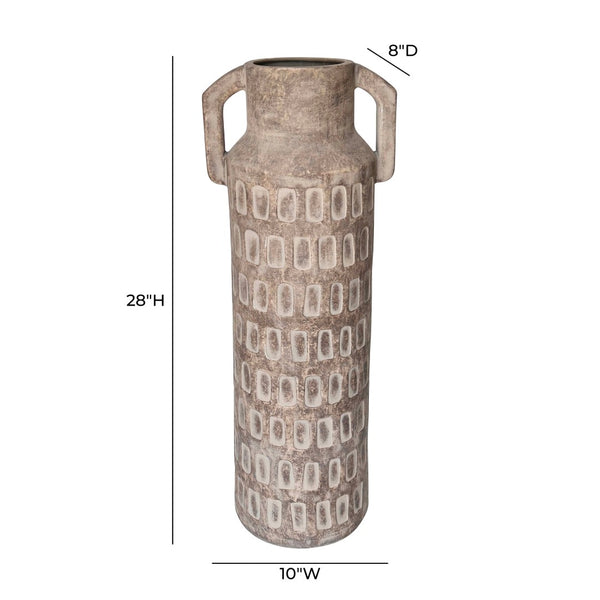 TOV Furniture Earthenware Handcrafted Flower Vase - Unique Artisan Decor for Modern, Boho, or Eclectic Spaces TOV-C54679