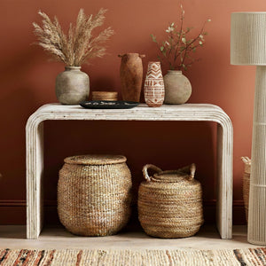 TOV Furniture Earthenware Aztec Teardrop Vase – Handcrafted Terracotta Accent for Boho & Modern Decor Styles TOV-C54680