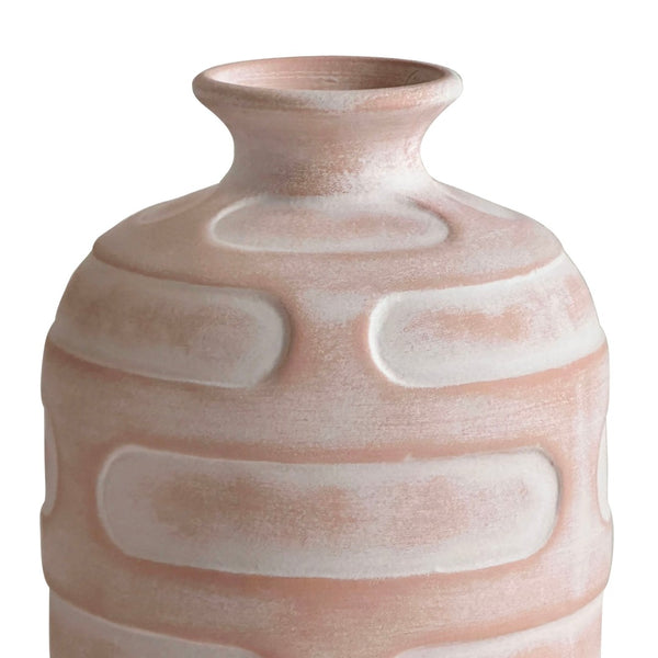 TOV Furniture Earthenware Retro Vase in Terracotta - Handcrafted Artisanal Decor for Modern and Boho Interiors TOV-C54685