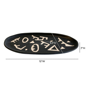 TOV Furniture Ceramic Handcrafted Catchall Dish - Elegant Valet Tray for Keys, Jewelry & Home Décor - Unique Gift TOV-C54687