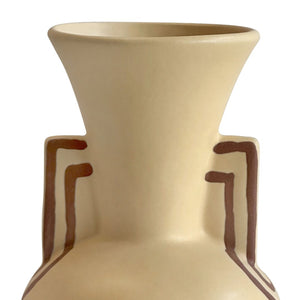 TOV Furniture Ceramic Artisan Line Art Trumpeter Vase - Handcrafted, Versatile Decor for Modern & Boho Interiors TOV-C54692