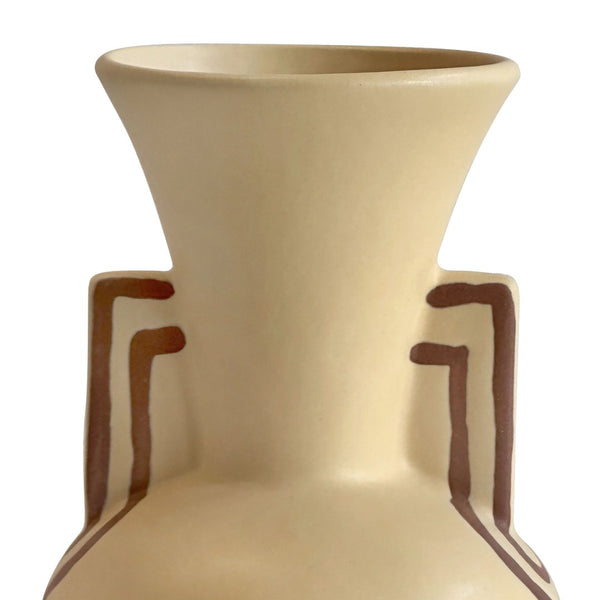 TOV Furniture Ceramic Artisan Line Art Trumpeter Vase - Handcrafted, Versatile Decor for Modern & Boho Interiors TOV-C54692