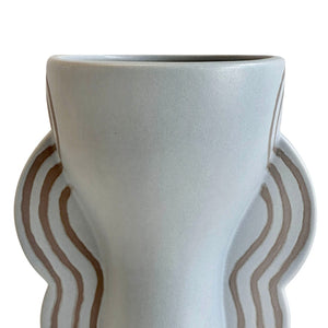 TOV Furniture Ceramic Handcrafted Goblet Vase - Unique Artisanal Design for Modern & Boho Home Decor Accents TOV-C54693