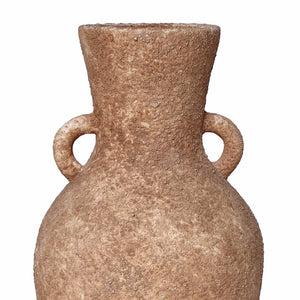 TOV Furniture Earthenware Handcrafted Roman Vase with Handles - Textured Terracotta for Modern & Boho Decor TOV-C54696