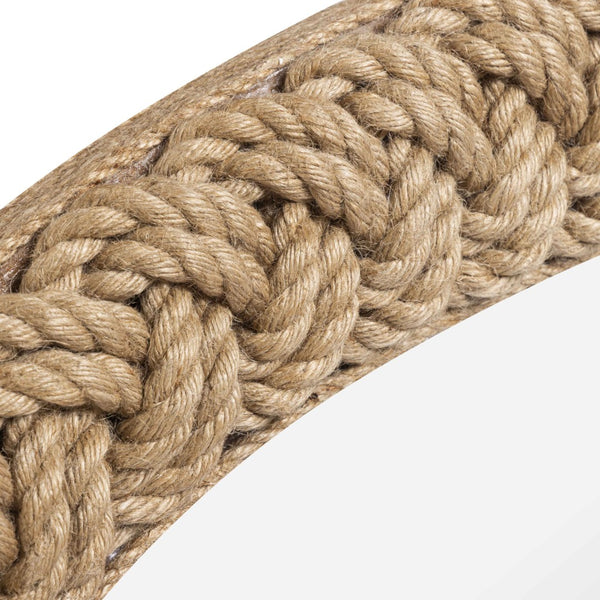 TOV Furniture Midge 40.5" Handwoven Rope Round Wall Mirror - Coastal Charm for Any Room, Easy to Hang & Brighten TOV-C54797