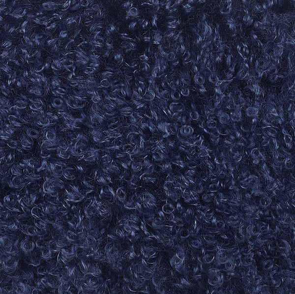 TOV Furniture Tibetan Sheepskin 20"X12" Throw Pillow - Luxurious Plush Comfort for Stylish Home Decor Accents Blue TOV-C5703