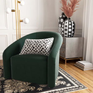 TOV Furniture Genuine Goatskin Throw Pillow - Luxe Black-Speckled Design for Elegant Home Decor & Comfort 20" x 12" TOV-C5723