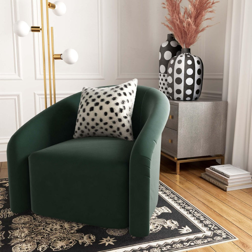 TOV Furniture Genuine Goatskin Throw Pillow - Luxe Black-Speckled Design for Elegant Home Decor & Comfort 16" TOV-C5724