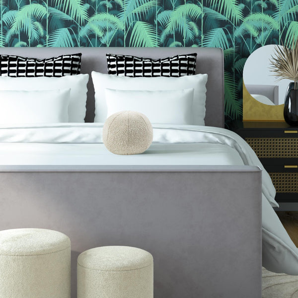 TOV Furniture Boba Boucle Ball Throw Pillow - Sculptural Comfort Accent for Modern Living Spaces & Cozy Nooks Beige / Small TOV-C68172