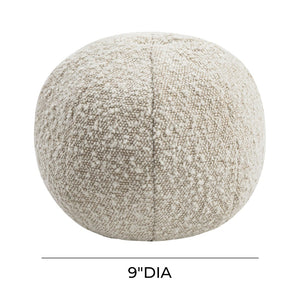TOV Furniture Boba Boucle Ball Throw Pillow - Sculptural Comfort Accent for Modern Living Spaces & Cozy Nooks Beige / Small TOV-C68172