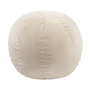 TOV Furniture Boba Velvet Ball Throw Pillow - Plush, Playful Accent for Cozy Living Spaces and Stylish Decor Cream / Large TOV-C68173