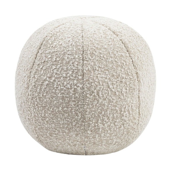 TOV Furniture Boba Boucle Ball Throw Pillow - Sculptural Comfort Accent for Modern Living Spaces & Cozy Nooks Beige / Large TOV-C68175