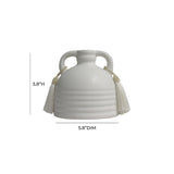 Adonis White Ceramic Vase TOV-C68607 TOV Furniture
