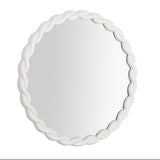 Agnes Cream Round Mirror TOV-C68813 TOV Furniture