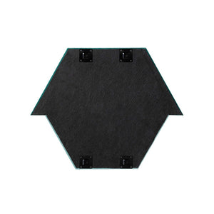 TOV Furniture Lally 31.5" Velvet Prism Wall Mirror - Stylish Accent for Any Room with Handcrafted Luxury Design Aqua TOV-C68835