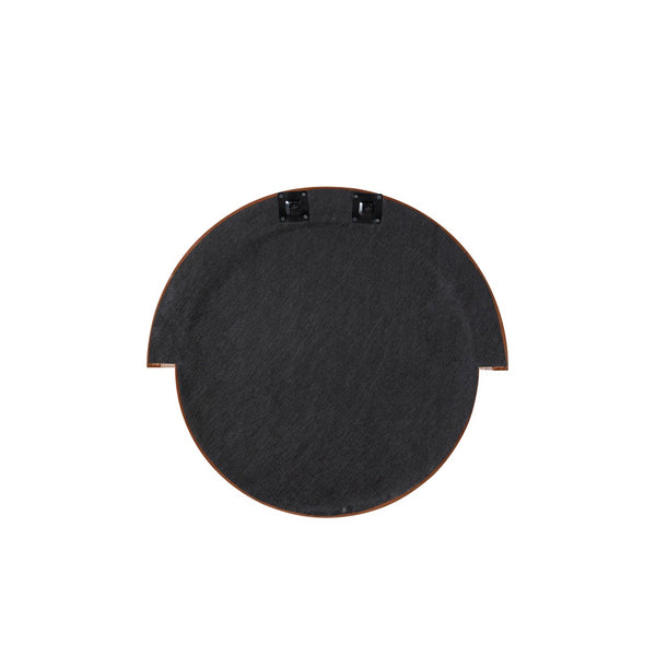 TOV Furniture Lally Velvet Round Wall Mirror - Handmade Luxe Design for Bedrooms, Entryways, and Living Rooms Terracotta TOV-C68836