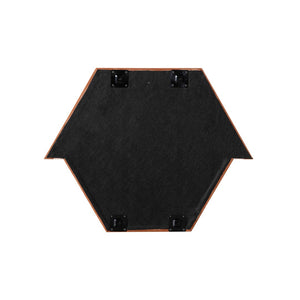 TOV Furniture Lally 31.5" Velvet Prism Wall Mirror - Stylish Accent for Any Room with Handcrafted Luxury Design Terracotta TOV-C68837