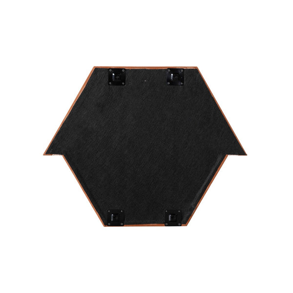 TOV Furniture Lally 31.5" Velvet Prism Wall Mirror - Stylish Accent for Any Room with Handcrafted Luxury Design Terracotta TOV-C68837