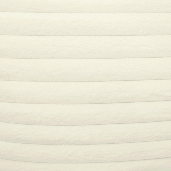 Furry Cream Vegan Fur Rectangular Accent Pillow TOV-C68931 TOV Furniture