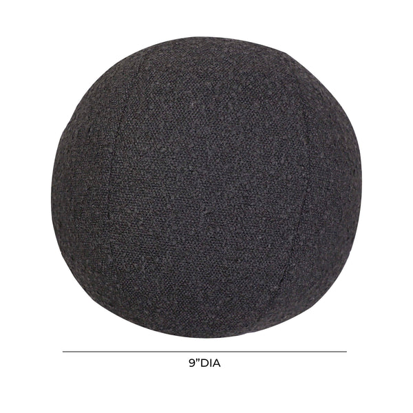 Boba Black Boucle 9" Pillow TOV-C68973 TOV Furniture