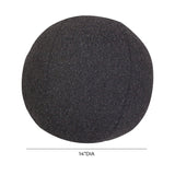 Boba Black Boucle 14" Pillow TOV-C68974 TOV Furniture