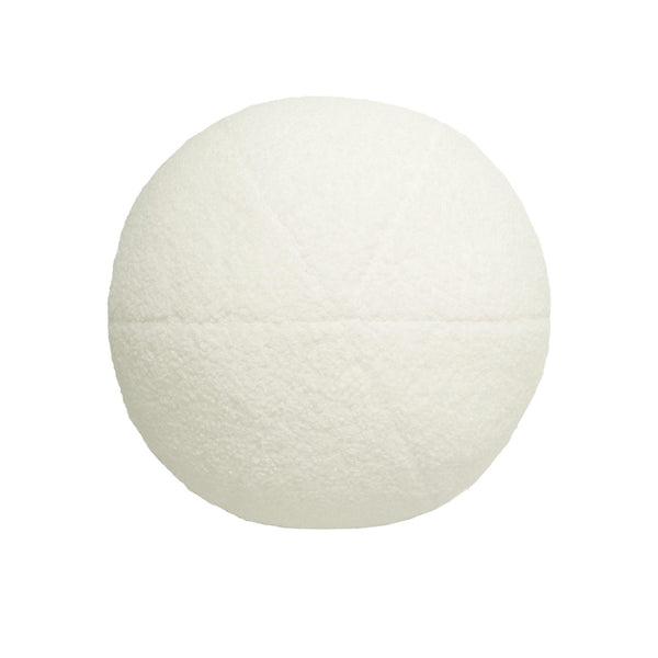 TOV Furniture Boba Vegan Shearling Ball Pillow - Luxurious Plush Comfort for Cozy Living Room Decor & Style Small TOV-C68975