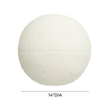 Boba Cream Vegan Shearling 14" Pillow TOV-C68976 TOV Furniture