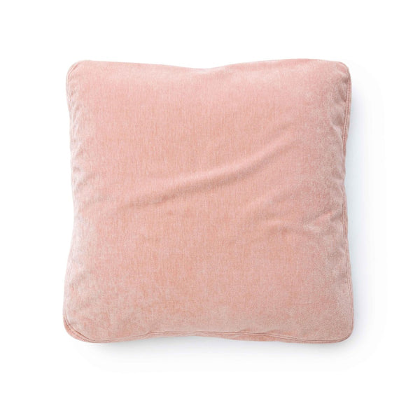 TOV Furniture Tipsy Upcycled Chenille Square Floppy Throw Pillow - Cozy Handmade Accent for Stylish Living Spaces Rose / 20" x 20" TOV-C69141