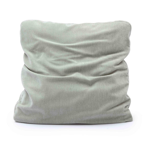 TOV Furniture Tipsy Upcycled Chenille Square Floppy Throw Pillow - Cozy Handmade Accent for Stylish Living Spaces Mint Green / 20" x 20" TOV-C69142