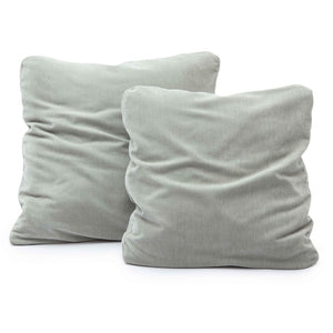 TOV Furniture Tipsy Upcycled Chenille Square Floppy Throw Pillow - Cozy Handmade Accent for Stylish Living Spaces Mint Green / 20" x 20" TOV-C69142