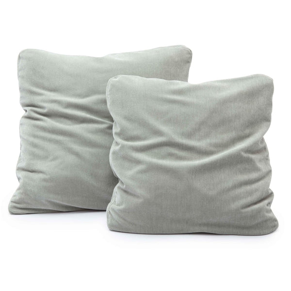 TOV Furniture Tipsy Upcycled Chenille Square Floppy Throw Pillow - Cozy Handmade Accent for Stylish Living Spaces Mint Green / 24" x 24" TOV-C69146