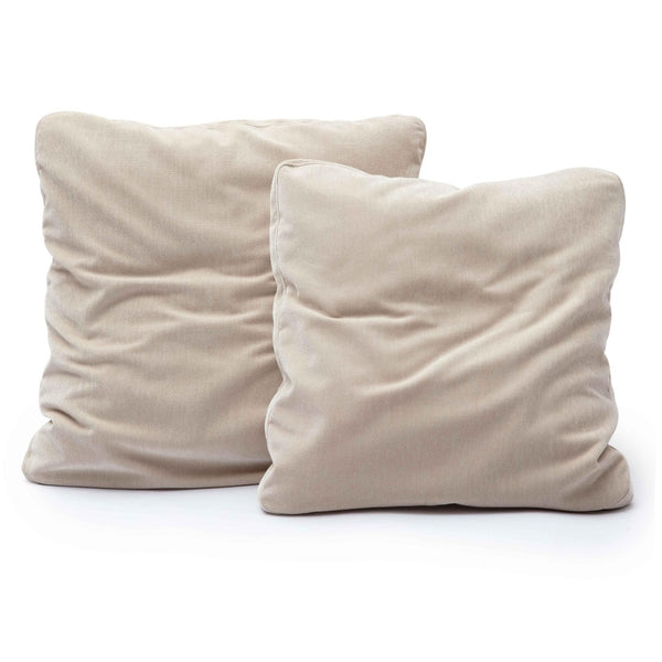 TOV Furniture Tipsy Upcycled Chenille Square Floppy Throw Pillow - Cozy Handmade Accent for Stylish Living Spaces Taupe / 24" x 24" TOV-C69147