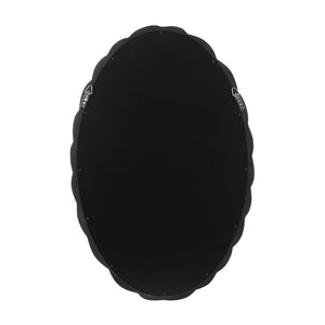 TOV Furniture Agnes Elegant Oval Wall Mirror with Matte Rope Frame - Stylish Home Décor for Any Room Forest Green TOV-C69153