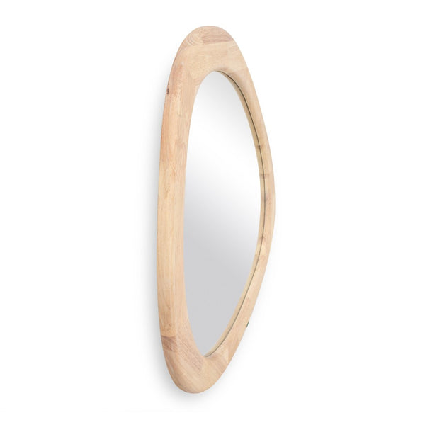 TOV Furniture Klaryss 31" Triangular Wall Mirror - Sculptural Natural Wood Design for Modern & Eclectic Spaces TOV-C69190