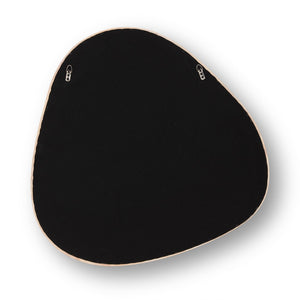 TOV Furniture Klaryss 31" Triangular Wall Mirror - Sculptural Natural Wood Design for Modern & Eclectic Spaces TOV-C69190